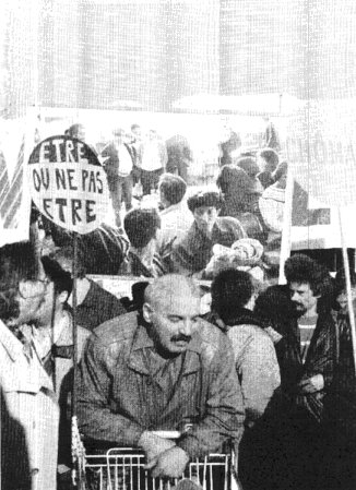 Manifestation du mouvement des chômeurs et précaires, janvier 1998.