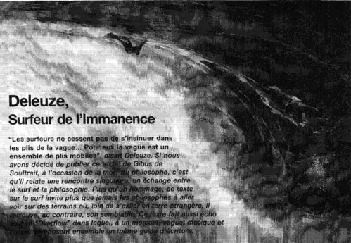 Deleuze : surfeur de l'immanence